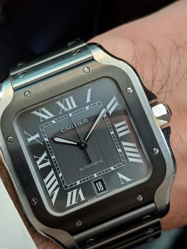 Cartier Santos Large ADLC Gray Dial