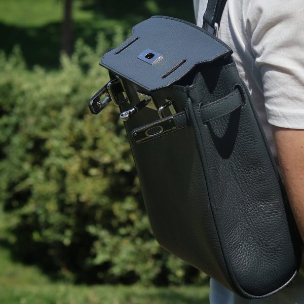 Əl işi dəri çanta ( Hermes Hac a Dos PM backpack ) - Şəkil 3